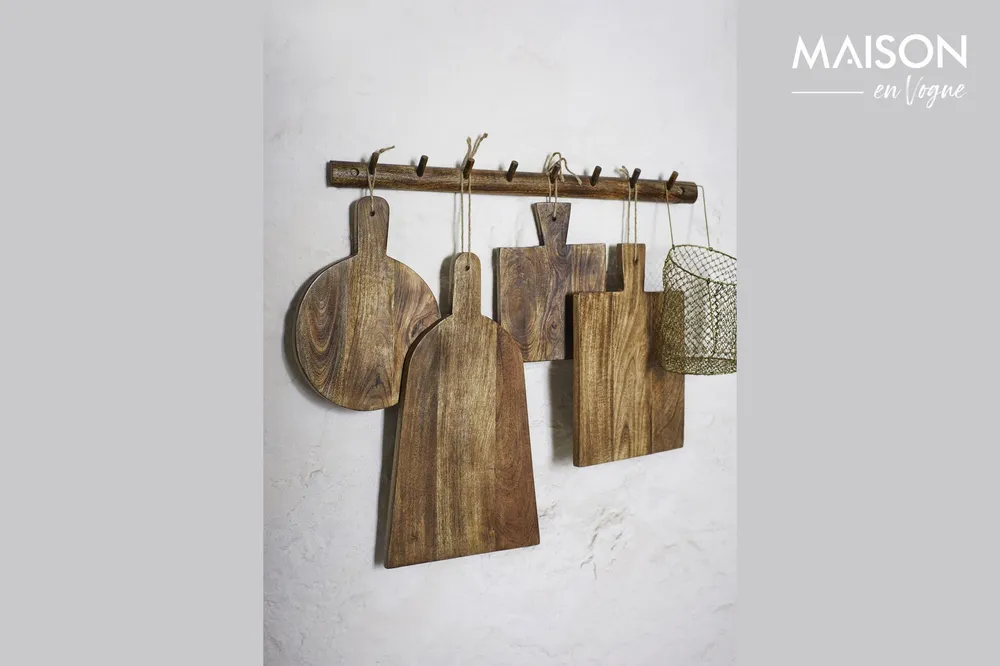 Tagliere legno di mango ombroso Salsiccia Madam Stoltz - 28cm