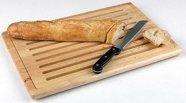Tagliere per pane APS GN 1/1 53 x 325 cm altezza: 2 cm legno vassoio raccoglibriciole rimovibile piedi su 4 piedini antisc...