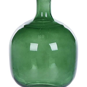 Vaso decorativo PARATHA confezionato mano Vetro Verde