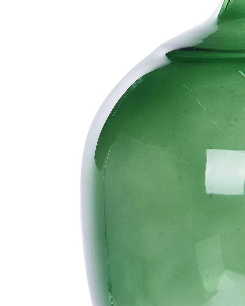 Vaso decorativo PARATHA confezionato mano Vetro Verde