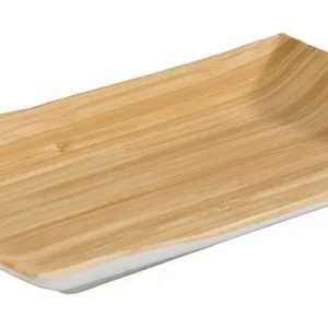 Vassoio APS -BAMBOO- 245 x 155 cm altezza: 3 cm melamina interno: aspetto bambù esterno: bianco 84807
