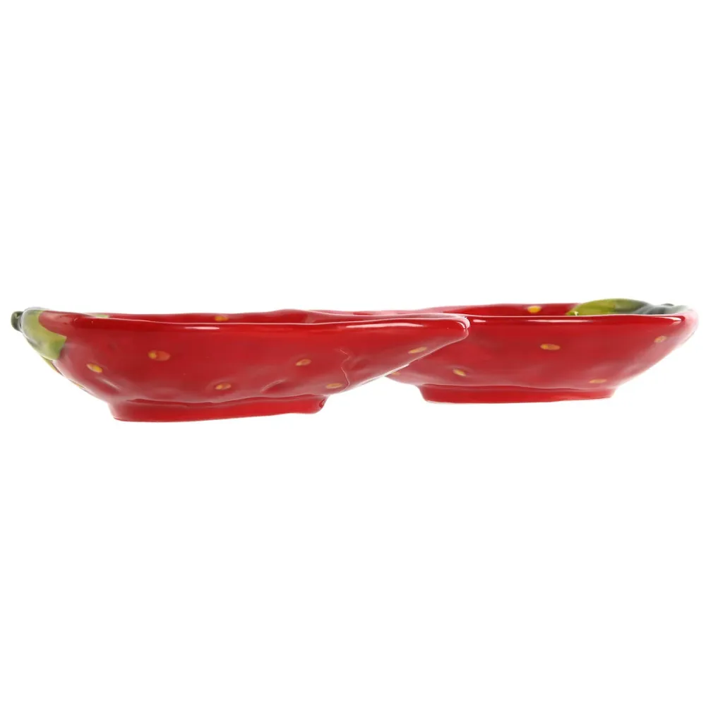 Vassoio per aperitivi Home ESPRIT Rosso Attuale 26 x 12,5 x 3,5 cm
