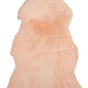 Pelle di pecora rosa pallido ULURU