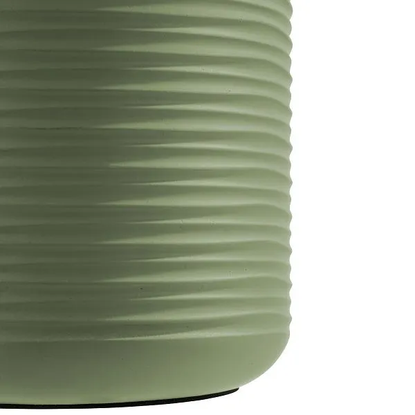 Raffreddatore per bottiglie APS -ELEMENT- esterno Ø 13 x 195 cm cemento verde interno Ø 10 cm con lato inferiore delicato...