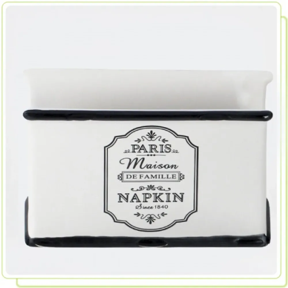 Ceramic Napkin Holder Stand Dispenser Decorative Table Kitchen Dining Room