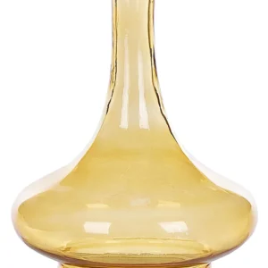 Decorative Vase PANEER Handmade Temperato Yellow