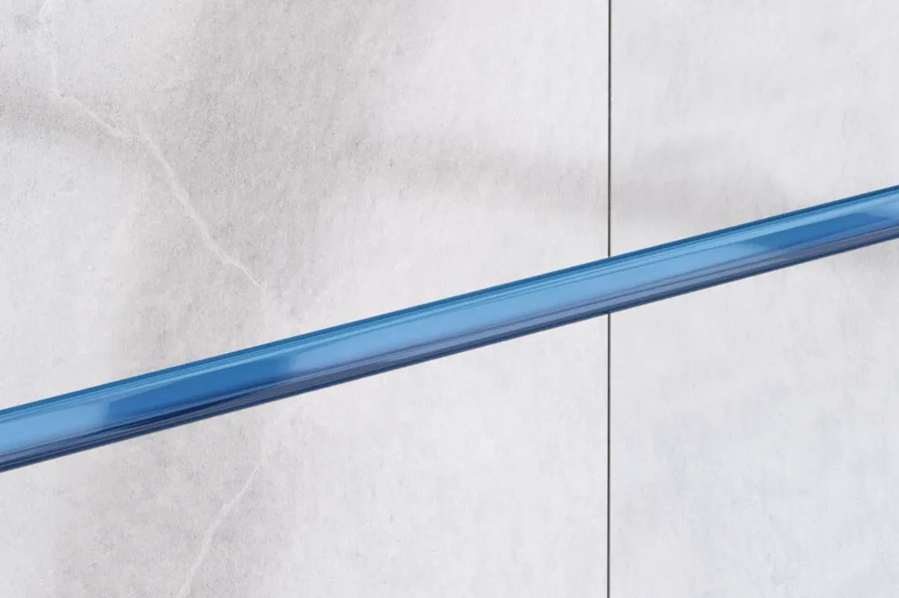 Decorative vetro strip bathroom or kitchen light blue - 1.5 cm 1