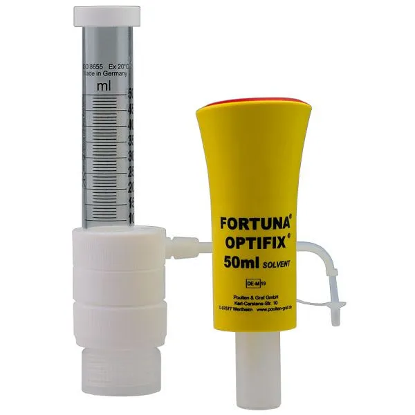 Dispenser Poulten & Graf FORTUNA OPTIFIX SOLVENT 20 - 100ml: 2.0ml cilindro dosatore vetro 101 08151