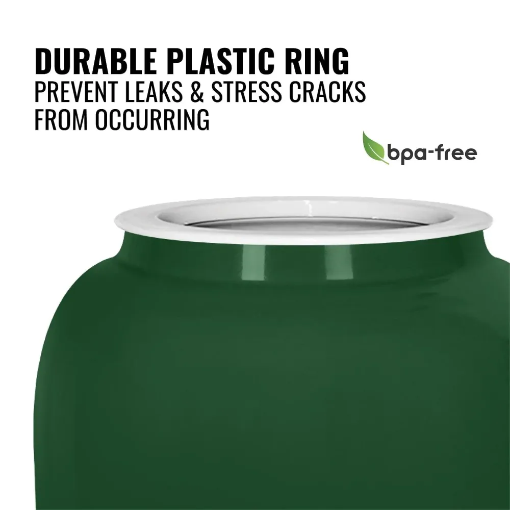 GEO Porcelain Ceramica Crock Water Dispenser - Green