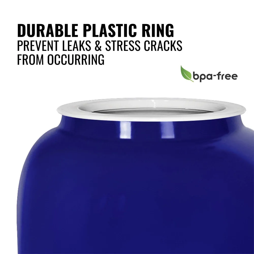 GEO Porcelain Di ceramica Crock Water Dispenser - Blue