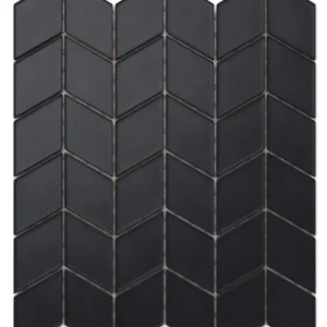 Glass mosaic on mesh bathroom or kitchen 26.5 cm x 30.5 cm - Nero puro panther 1