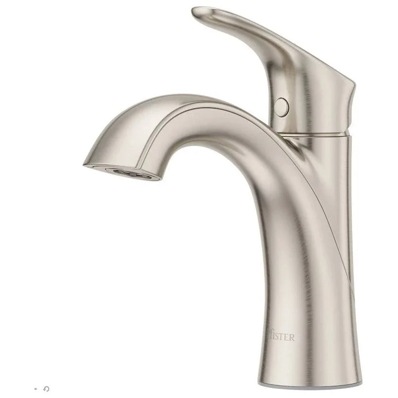 Pfister LG42-WR0K Weller Single Control Bathroom Faucet Push & Seal™ Spazzolato Nickel