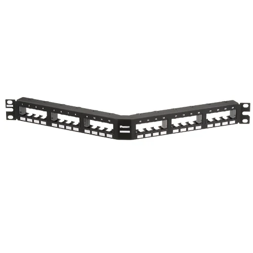 24 Port Mini-Com Flush Mount Angled Componibile Patch Panel 1RU Grp4 CPPA24FMWBLY