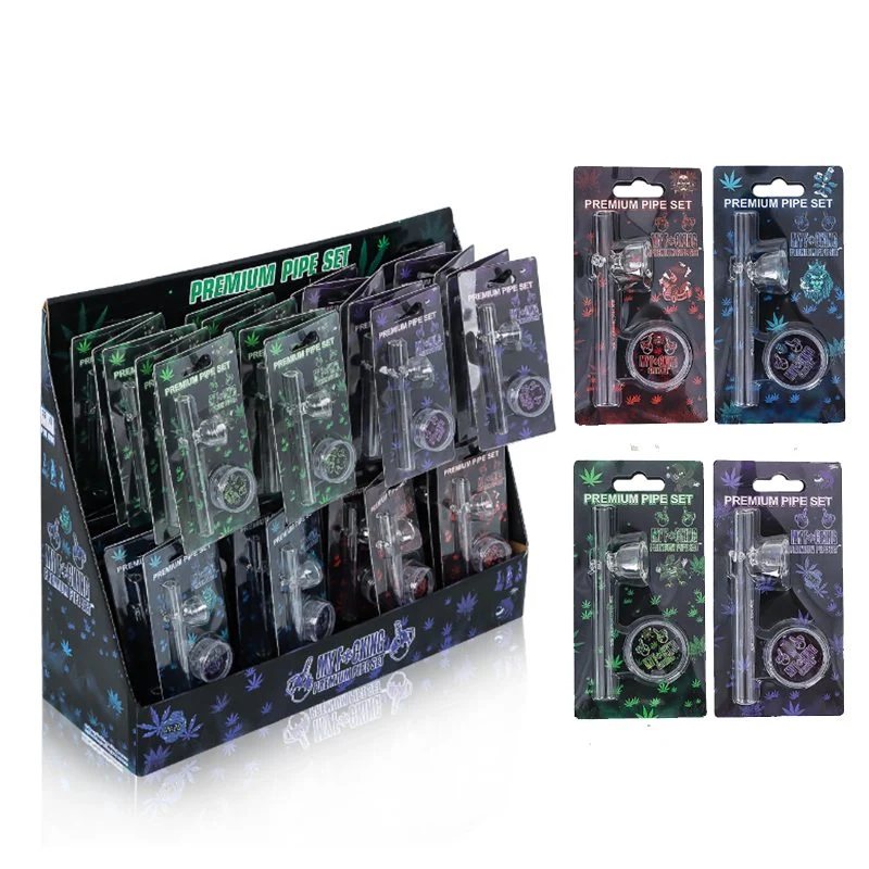 Transparent Glass 101mm Pipe w/ Abs Grinder