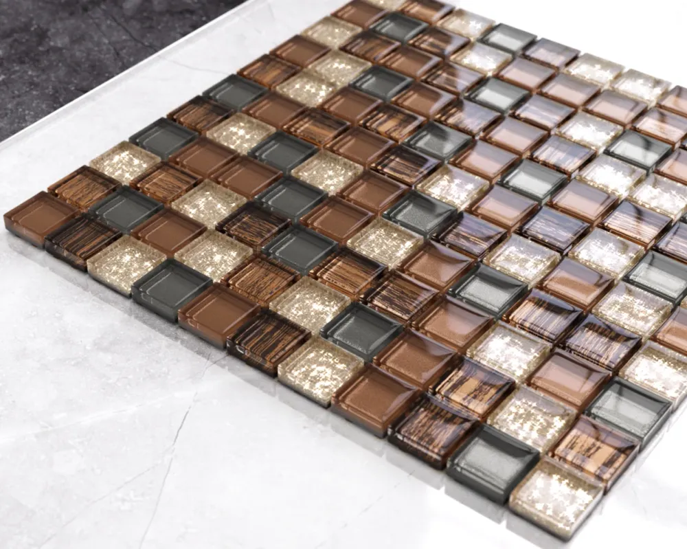 Vetro mosaic on mesh bathroom or kitchen 30 cm x 30 cm - Old school