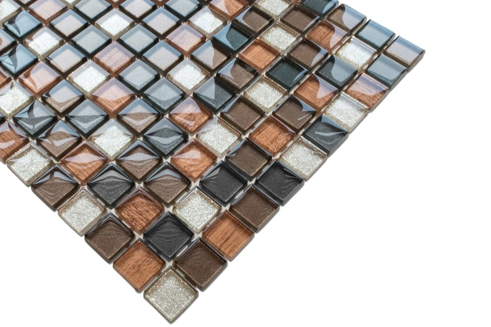 Vetro mosaic on mesh bathroom or kitchen 30 cm x 30 cm - Old school