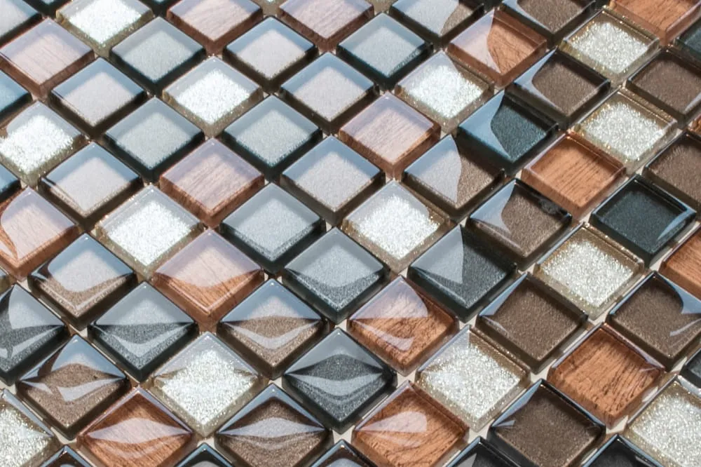 Vetro mosaic on mesh bathroom or kitchen 30 cm x 30 cm - Old school