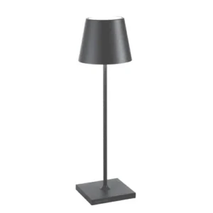 Lampada da Tavolo Senza Fili Poldina Pro Grigio Scuro