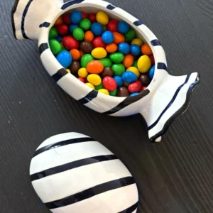 Scatola con Design Caramello Bianco e Nero