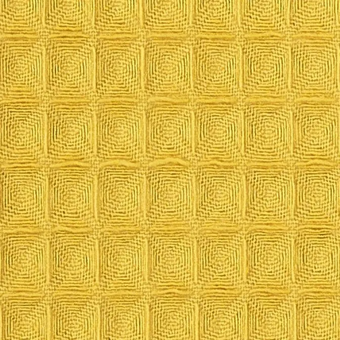 Tessuto MWM waffle piqué senape