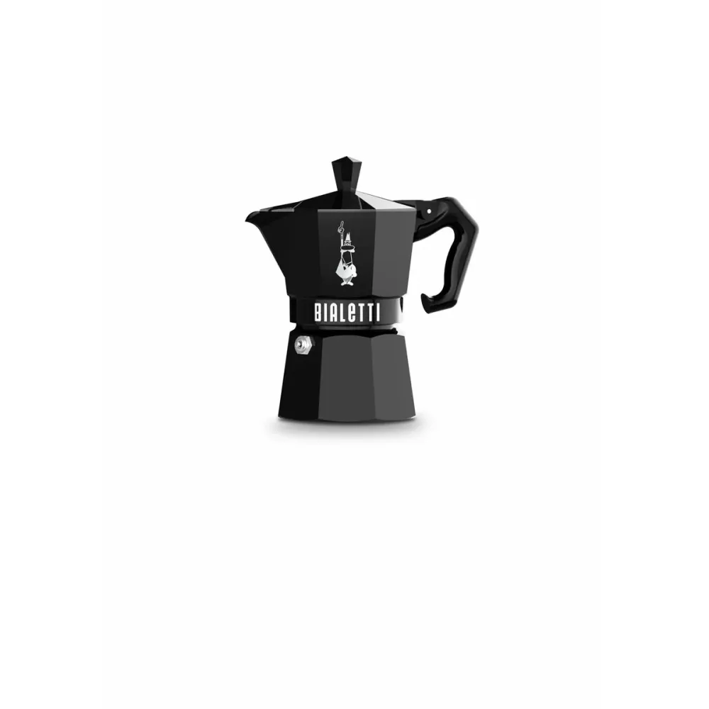Caffettiera Italiana Bialetti MOKA ESCLUSIVO Nero Alluminio 3 Tazze