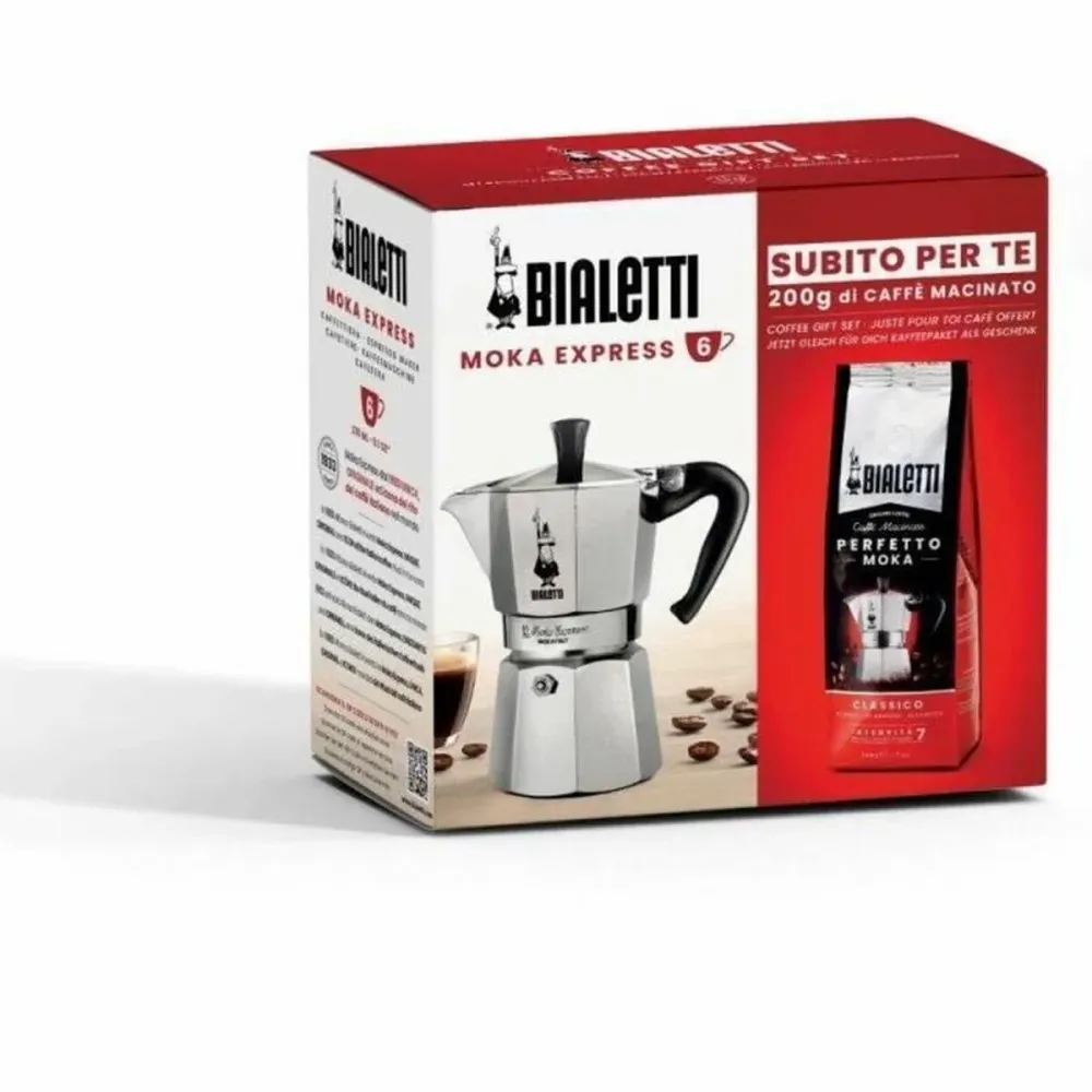 Caffettiera Italiana Bialetti Moka Tradizionale Grigio 3 Tazze
