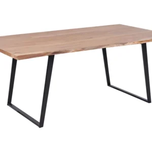 Acacia Dining Table 200 x 100 cm Light Wood Nero puro JAIPUR