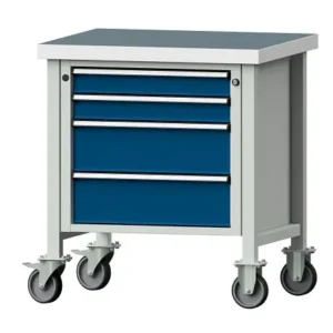 Banchi da lavoro ANKE banco da lavoro box modello 21 V 800 x 700 x 900 mm RAL 7035/5010 UBP 50 mm 306.439