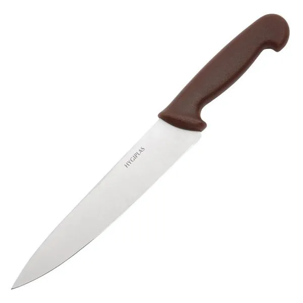 Coltello cuoco Hygiplas 21cm marrone C842