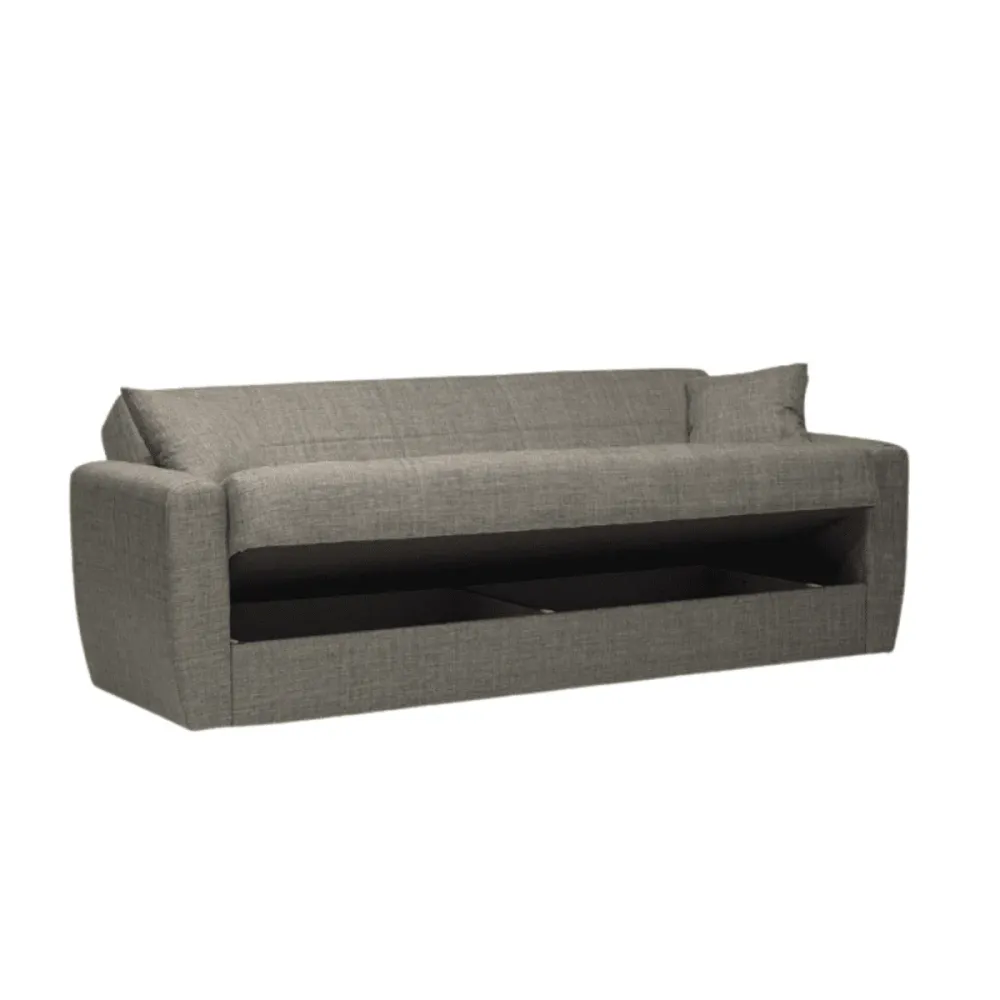 Divano prontoletto "Delia" da soggiorno tessuto recente cm 210x78 78h