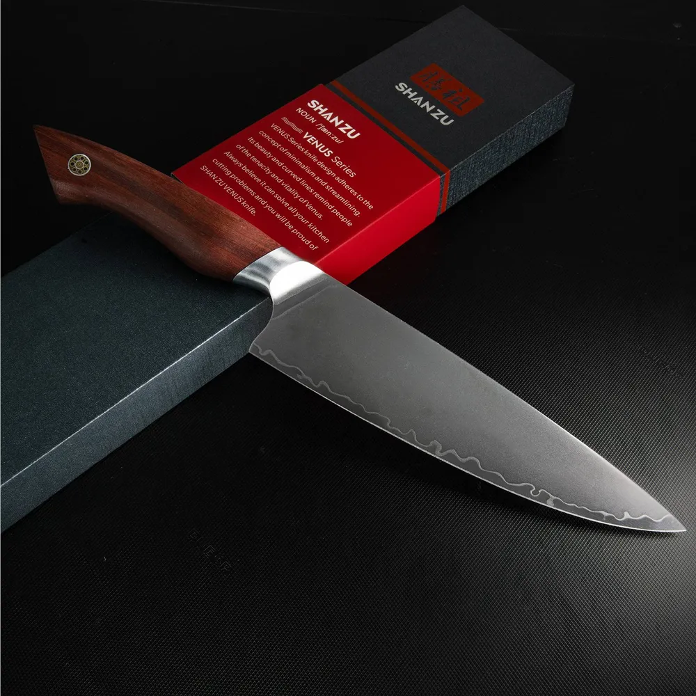 Posate da Tavola Série SeaGull | Coltello da Chef 8" S35VN + Porta-coltelli magnetico