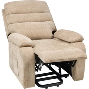 Electric Recliner Chair RISE Fabric Panna