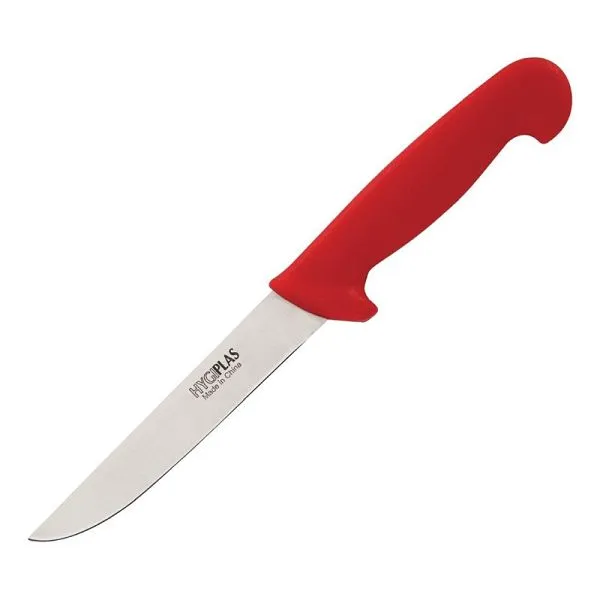 Coltello per disossare Hygiplas 15cm rosso C890 per Adulti