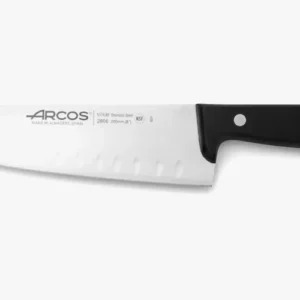 Coltello Cucina con Alveoli Serie Universale 200 mm Acciaio Cromato