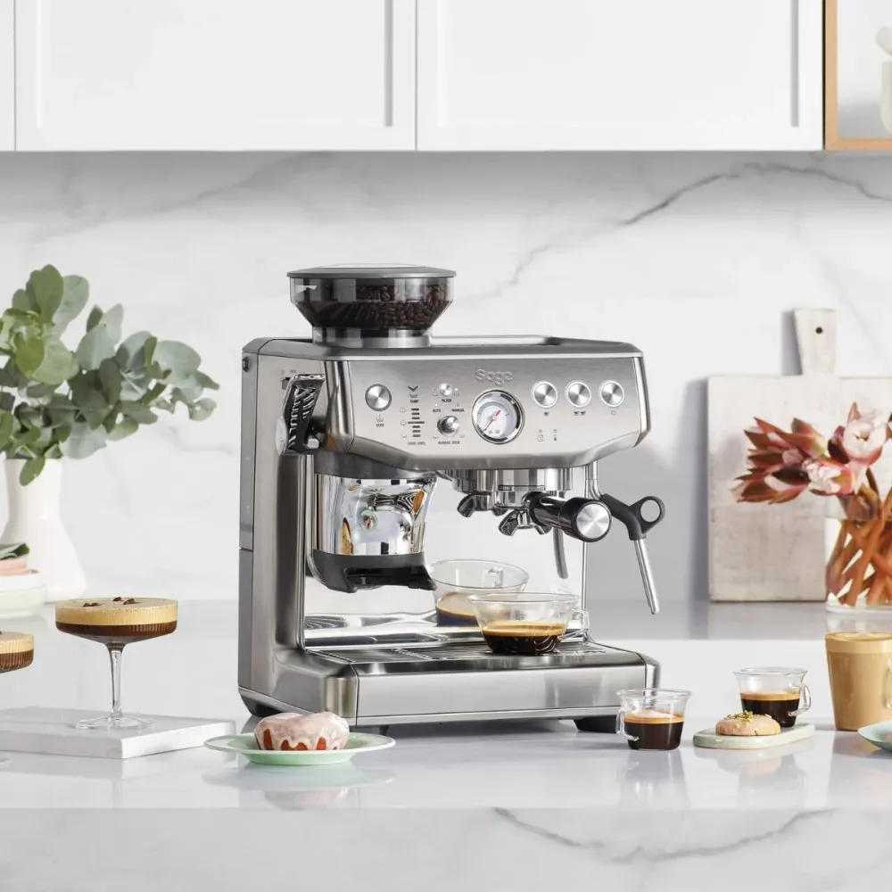 Macchina per Caffè Espresso Caffettiera Espresso manuale con macinacaffè Barista Express Impress Sage