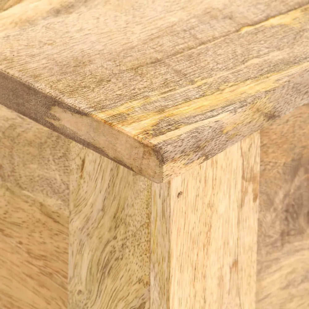 Cassa Portaoggetti 99x35x48 cm Legno Massello di Mango