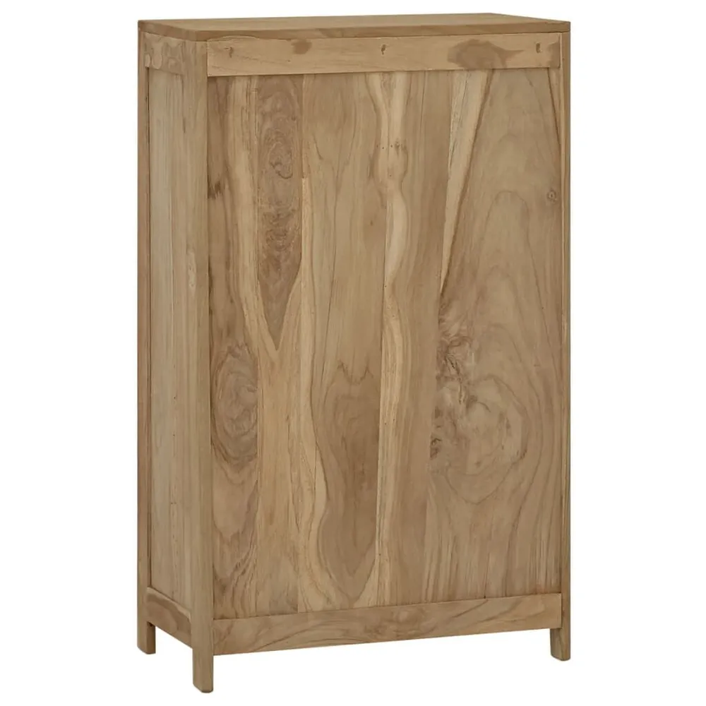 Cassettiera 55x30x90 cm Legno Massello di Teak