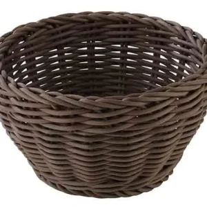 Cestino APS rotondo Ø 16 cm altezza: 8 cm polipropilene marrone -PROFI LINE- 50603
