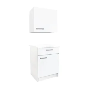 Contenitore da cucina 1 mobile basso 1 mobile elevato 2 ante 1 cassetto Naturale TRATTORIA