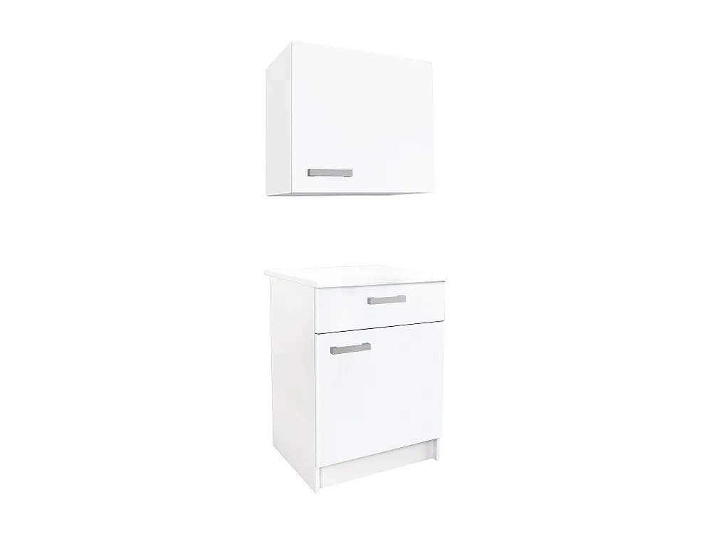 Contenitore da cucina 1 mobile basso 1 mobile elevato 2 ante 1 cassetto Naturale TRATTORIA