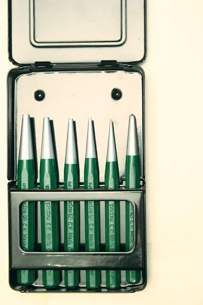 set padre punch custodia metallo argentato 4180 custodia pieghevole metallo 418000000