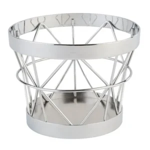 Supporto per buffet APS -APS PLUS- Ø 105 / 85 cm altezza: 8 cm metallo cromato -CESTINI- 15320
