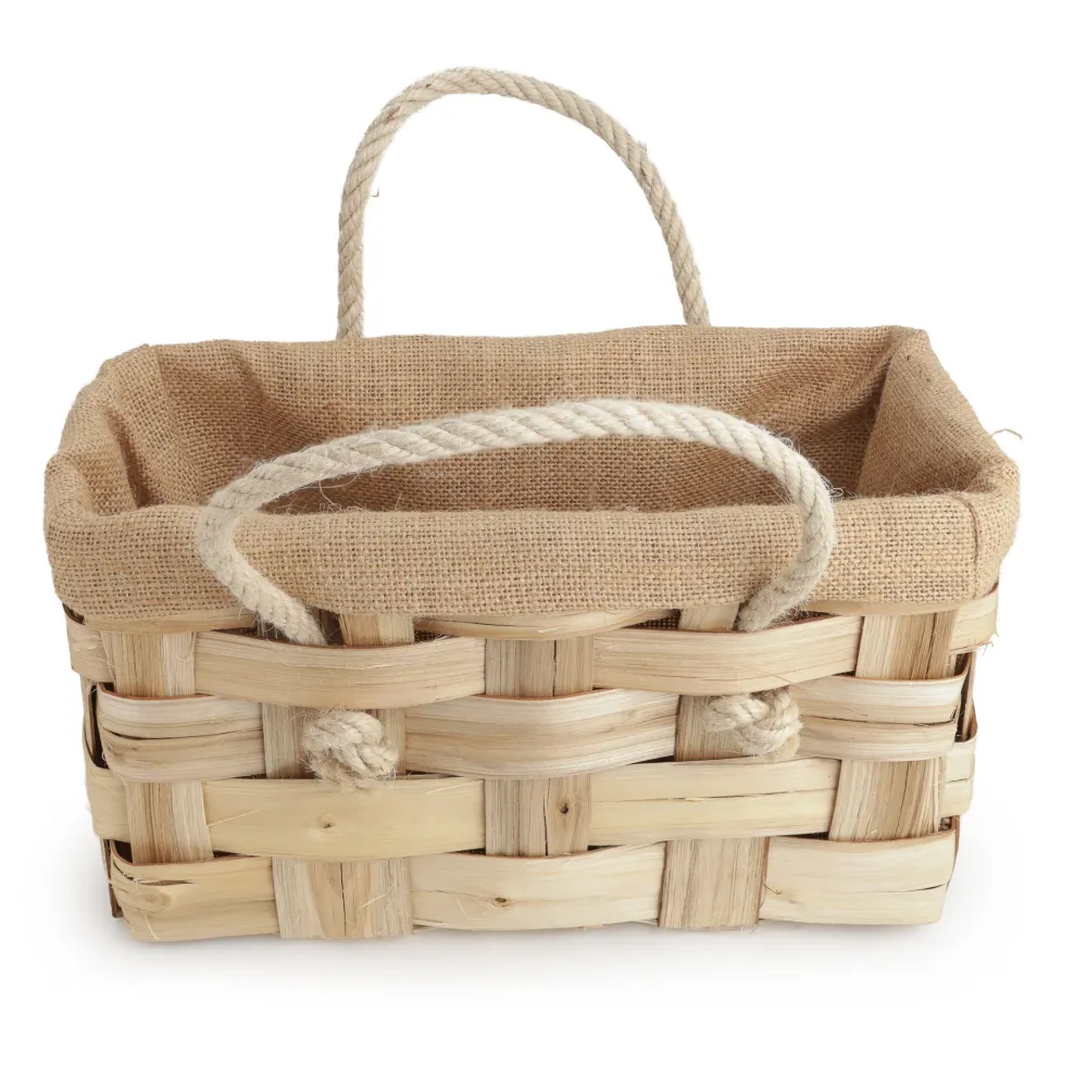 Borsa artigianale castagno con manici