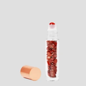 Bottiglia con cristalli per olio – diaspro rosso Crystallove