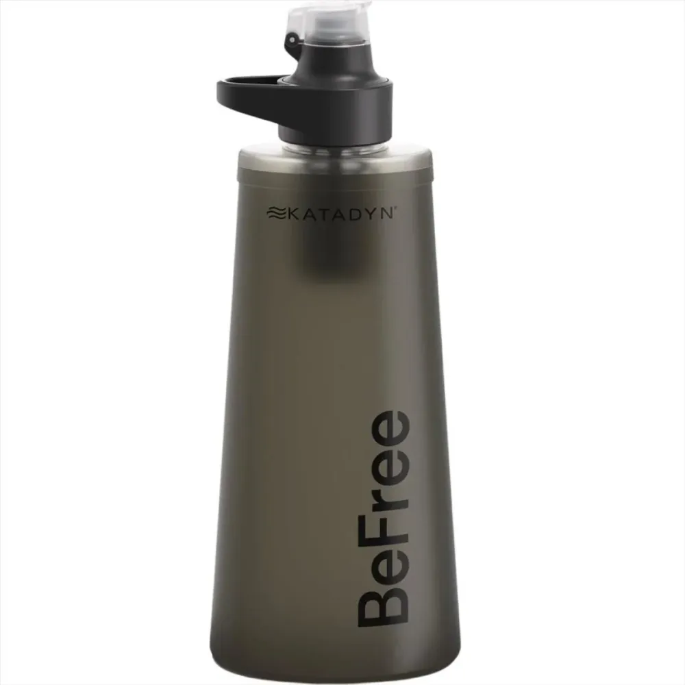 Bottiglia pieghevole Katadyn BeFree AC 1L con filtro dell'acqua Tecnologia EZ Clean Nera