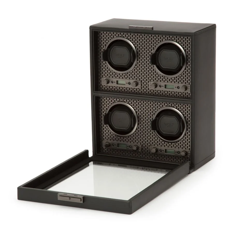 Carica orologi automatici per 4 orologi Axis Rivestimento polvere