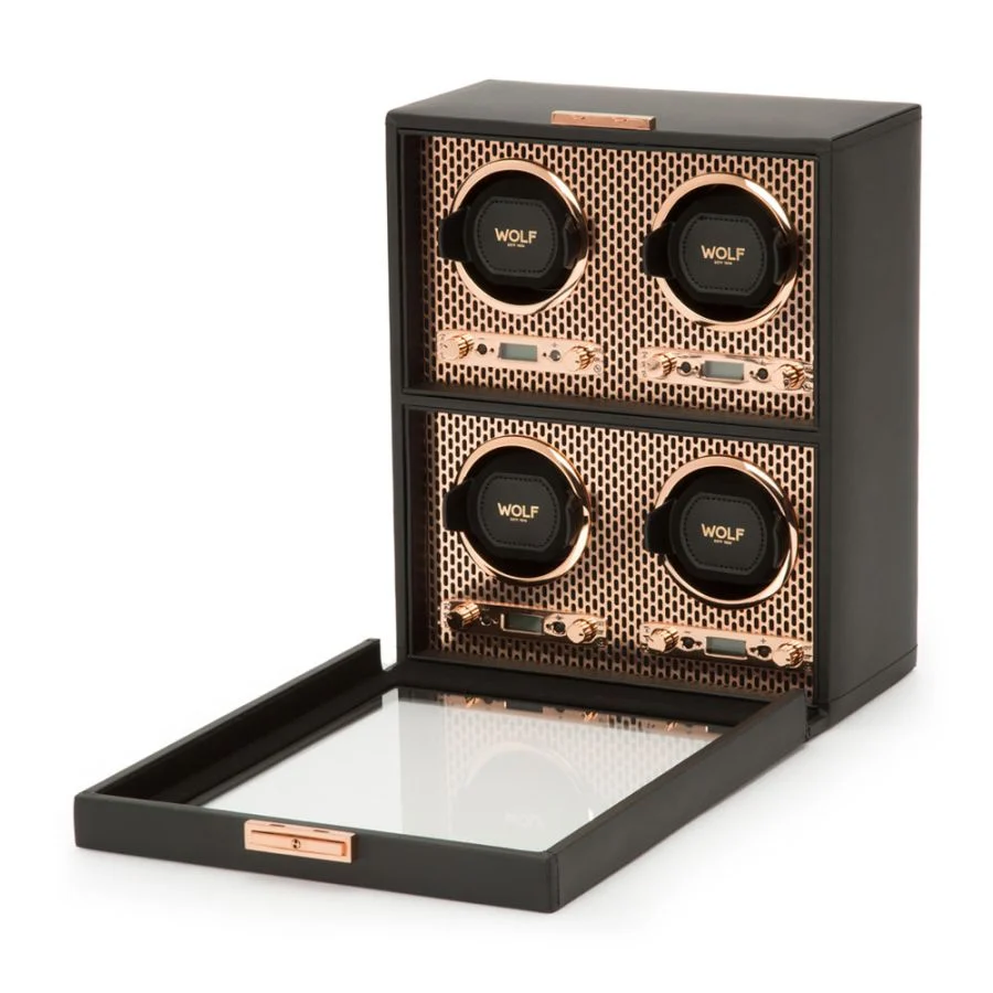 Carica orologi automatici 4 porta orologi Axis Rame