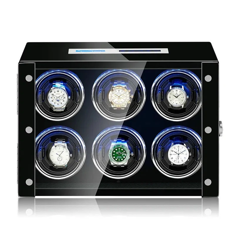 Carica Orologi Automatico Premium Piano 6 Scomparti