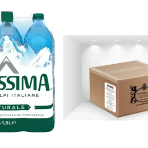 CG94 - Confezione Acqua Levissima naturale 18 x1,5L Bottiglia - (BOX 18 Bottiglie)