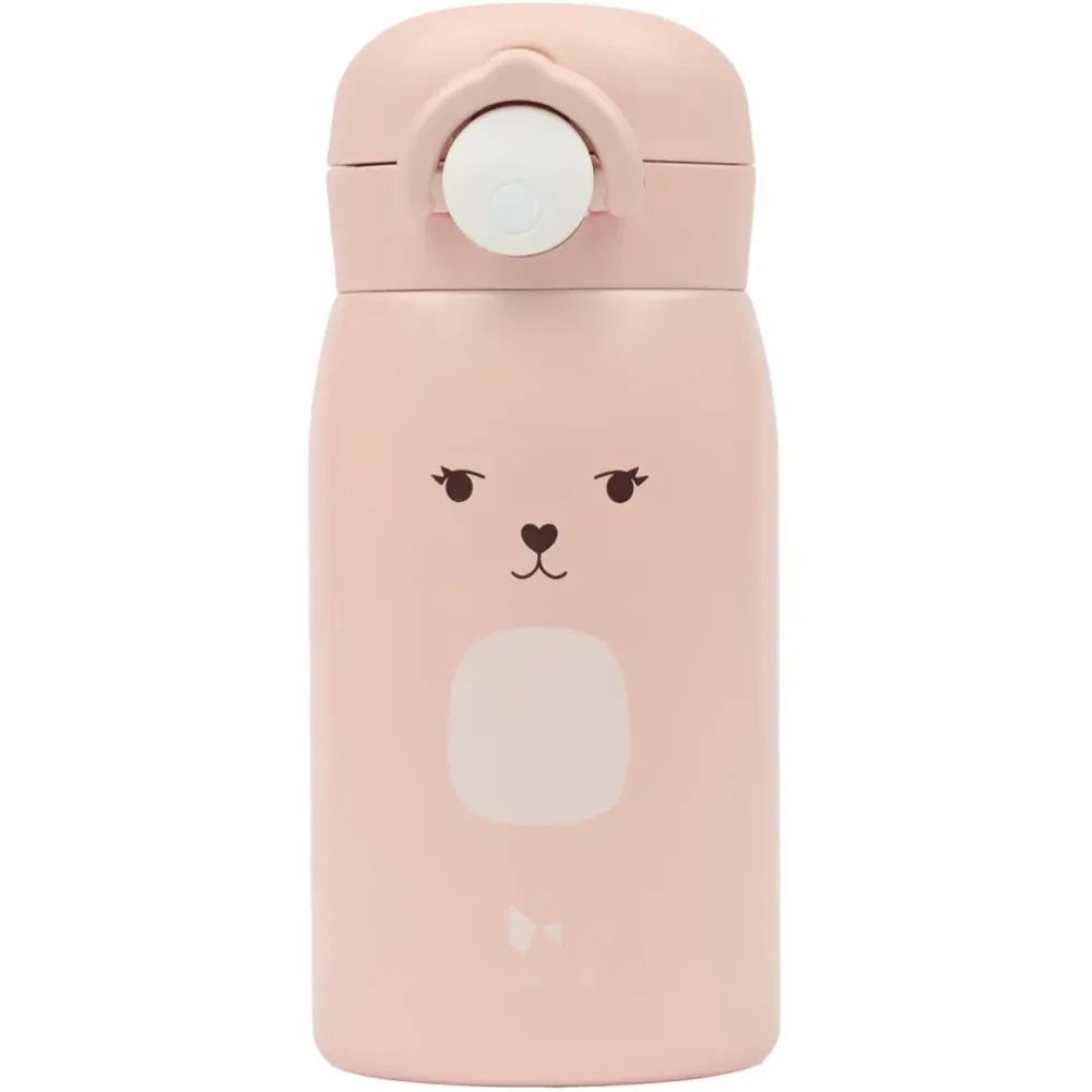 Fabelab Bottiglia termica per bambini piccola Bunny Old Rose